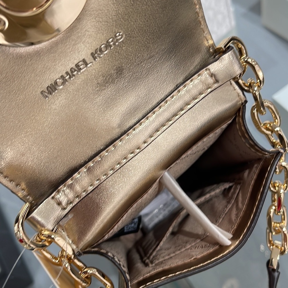 MICHAEL KORS WOMENS FASHION IPHONE SAMSUNG CASE PHONE HOLDER CROSSBODY BAG PURSE - Picture 8 of 16